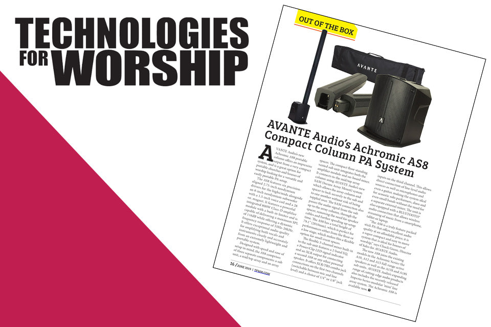 Avante Audio’s Achromic AS8 Featured In TFWM