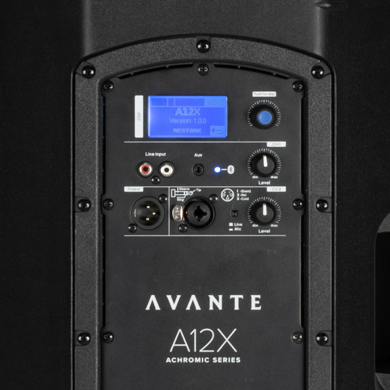 A12X - 12-inch Active Speaker with DSP, LCD & Bluetooth 5.0